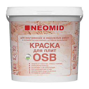 Краска Neomid для плит OSB для внутренних и наружных работ 1 кг