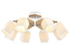 Люстра подвесная Ambrella TR9522/8 WH/GD/FR белый/золото/белый матовый E27*8 max 40W D790*260