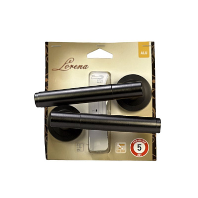Ручка дверная Lorena BN графит AL 142F