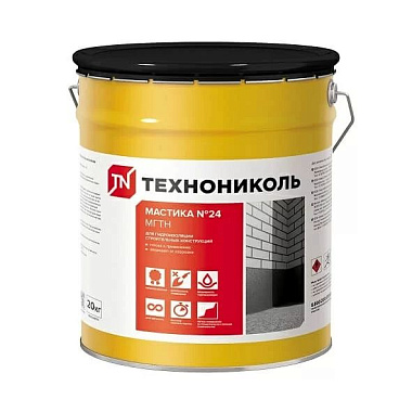 Мастика ТехноНиколь битумная гидроизоляционная №24 20 кг