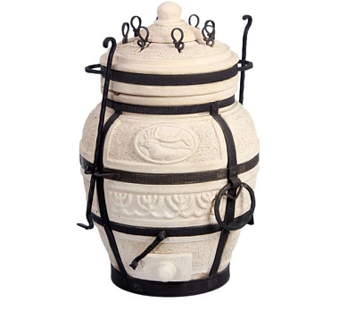 Тандыр Amfora Сармат Охотник 8 шампуров, кочерга, совок, колосник 667