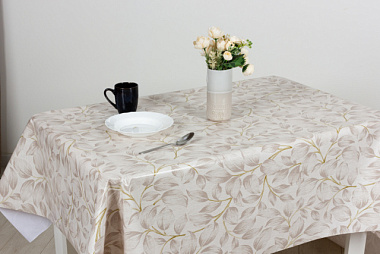 Клеенка Dasch Mirror Бежевый стебель 140 см M82017A 14493