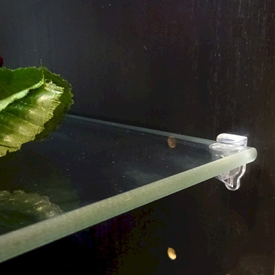 Полкодержатель Левша для стекла 4 мм d 5 мм 4 шт У8-4710