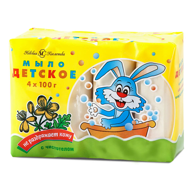 Мыло Невская косметика Детское с экстрактом чистотела 4*100 г