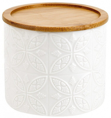 Банка Nouvelle Naturel с бамбуковой крышкой с силиконовой прокладкой v=350мл 2632038