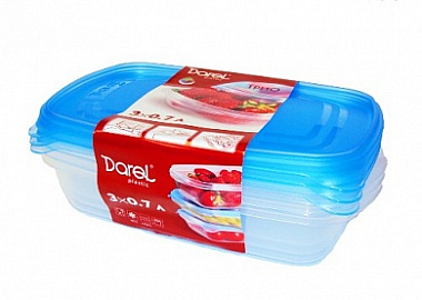 Комплект контейнеров Трио 0,7 л 3 шт 40401