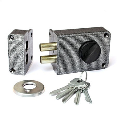 Замок накладной Зенит серебро ЗН 1-3 6005