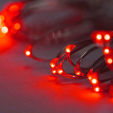 Гирлянда Sh Lightings Нить на батарейках красный 20 минисветодиодов LDM020R-BO