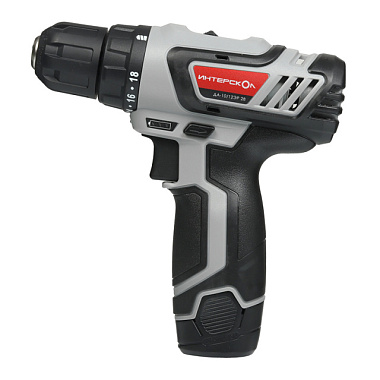 Дрель-шуруповерт аккумуляторная Интерскол ДА-10/12ЭР 28 2.0Ач