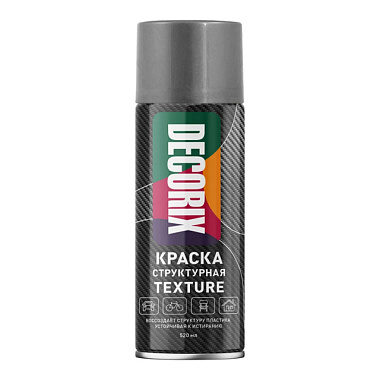 Аэрозоль Decorix Texture краска структурная серый текстурный 520 мл 0148-28 DX