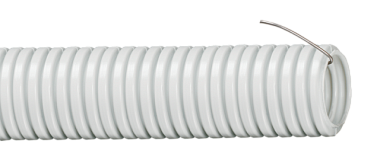 Труба IEK ПВХ гофрированная с зондом серая d20мм 100 м CTG20-20-K41-100I*