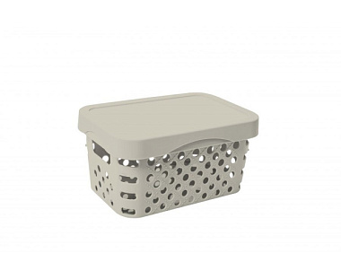 Корзина Архимед Р1224 для хранения с крышкой 4 л 25*17*13 см 834303