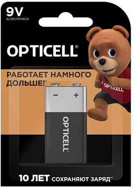 Элемент питания Opticell Basic Крона 6LR61 9В 1 шт 5051003 1780902