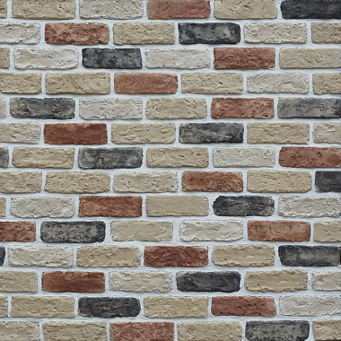 Декоративная гипсовая плитка Monte Alba Честер Брик микс 0,536 м2 плоскостной без шва А2-303-90