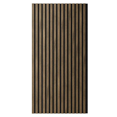 Панель Artiva гибкая акустическая черный войлок/рейки МДФ дуб муссон 1200*600*9 мм/25*6 мм