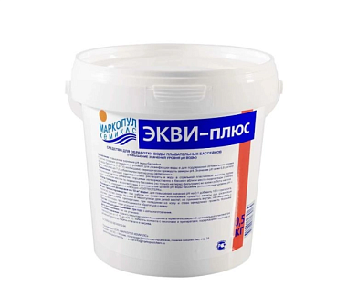 Средство Маркопул Экви-плюс для повышения pH воды плавательных бассейнов ведро 0,5 кг