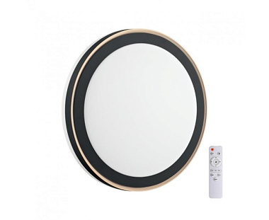 Светильник светодиодный Сонекс Pale SN 046 управляемый ДУ 48W 2K-4K-6K D390 IP43 бел/чер sx7620/DL