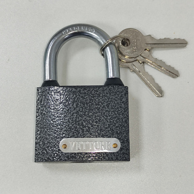 Замок Vettore BW364 навесной МВС 124 3 ключа MP Порошковый 20299