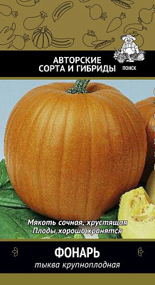 Тыква Поиск крупноплодная Фонарь А ЦВ 10 шт