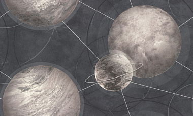 Обои HomeColor Planets 10 ВВ ГТ ФО винил на флизе горячего тиснения 10,05*1,06м HC71987-45