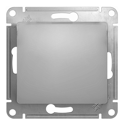 Выключатель Schneider Electric Glossa одноклавишный сх. 1 алюминий в рамку GSL000311