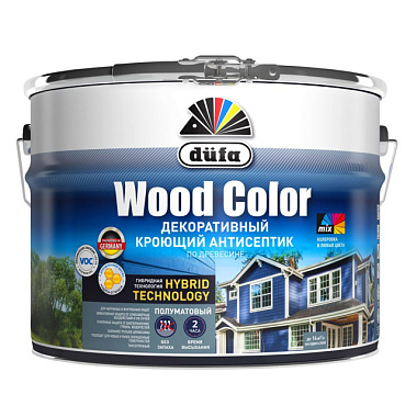 Антисептик Dufa Wood Color кроющий серый шелк 2,5 л МП00-007419