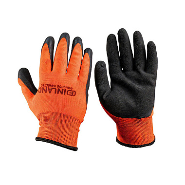 Перчатки Finland полиэфирные латекс размер 8 оранжевый 2593-8