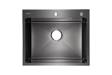 Мойка для кухни Zegor врезная нерж сталь матовый графит 600*500*220 мм ML-6050MG