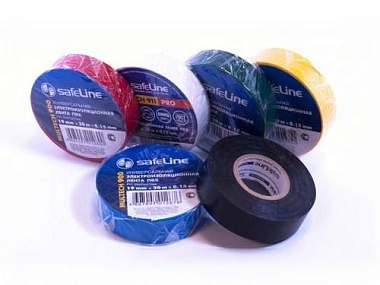 Изолента Safeline ПВХ белая 19 мм*20 м