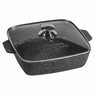 Жаровня Гранит star квадратная 28*28 см 39803