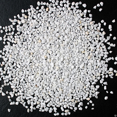 Щебень Фракция Мраморная крошка БЕЛАЯ 3-5 мм 25кг 70466