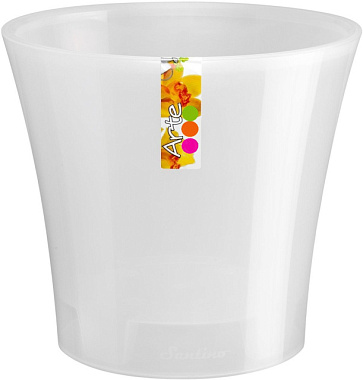 Горшок Santino Арте жемчуг-прозрачный 2 л