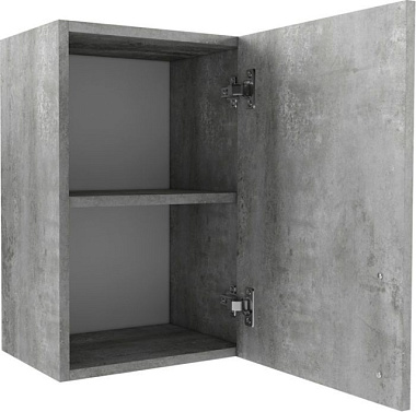 Шкаф навесной Eva Gold для посуды с полкой Цемент светлый 400