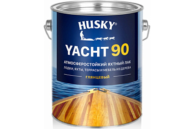 Лак Husky Yacht 90 яхтный суперпрочный атмосферный глянцевый 2,7 л 30137