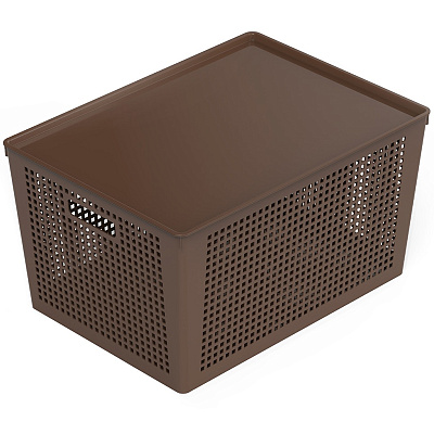Корзинка Полимербыт TrayMix с крышкой 25 л 415*310*235 мм (то) С47380