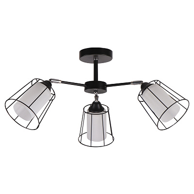 Люстра Imex подвесная 3*60Вт E27 MD.24380-3-S BK+CH