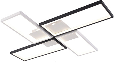 Люстра Schaffner Martillo 4195-4 белый/черный LED 168 Вт 93*71*5,5 см