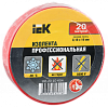 Изолента IEK ПВХ красная 19мм*20м UIZ-20-10-K04