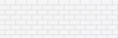 Панель фартук ПВХ Grace Белая плитка 3000*600 мм