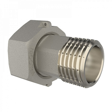 Полусгон Valogin для счетчика (60) с накидной гайкой 1/2 190179