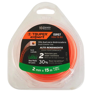 Леска для триммера Truper Expert 49.2 FT 5/64" HDU-15-80 2 мм*15м 15957