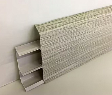 Плинтус Идеал Деконика напольный 70 мм Дуб жемчужный 418 2,2 м Д-П70 418 ДУБ ЖМЧ