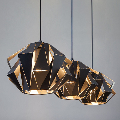 Cветильник подвесной Eurosvet Moire черный 50137/3***