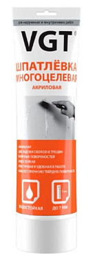 Шпаклевка VGT акриловая для наружных и внутренних работ многоцелевая 0,33 кг 27226