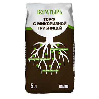 Торф Лама Торф Богатырь с микоризной грибницей 5 л Lt025393