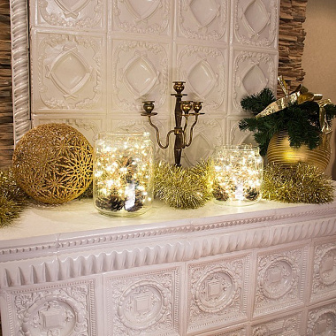 Гирлянда Lucia GRB-09.2 Струна Флэш светодиодная 50 LED 3000K 5 метров IP20 на 3*AA***