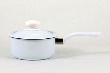 Кастрюля эмалированная без рисунка 0,6 л 1605АП