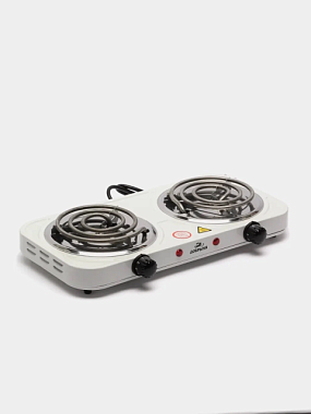 Плитка электрическая Добрыня 2 конфорки спираль белая 2000 В DO-2207W