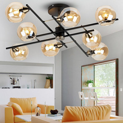 Люстра Rivoli Hannelore модерн 8*Е14 40 Вт 3109-308