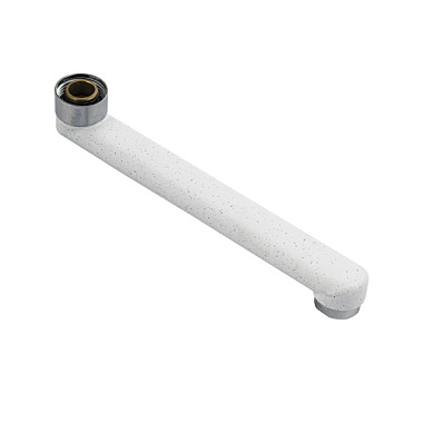 Гусак Санакс к смесителю в ванную литой плоский 20 см 00028